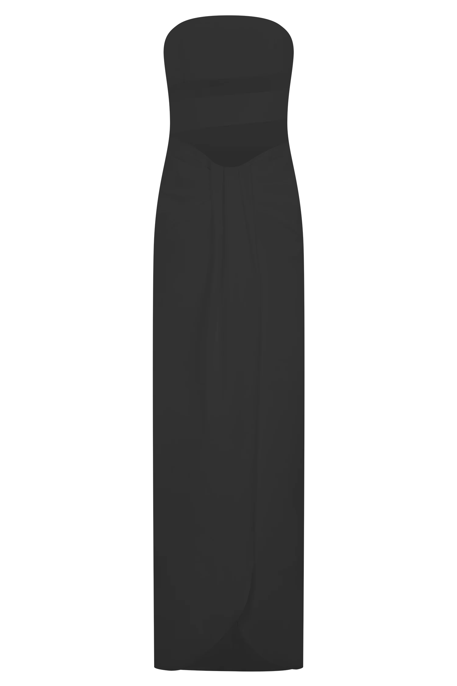 Paulina Cut Out Strapless Maxi Dress - Black