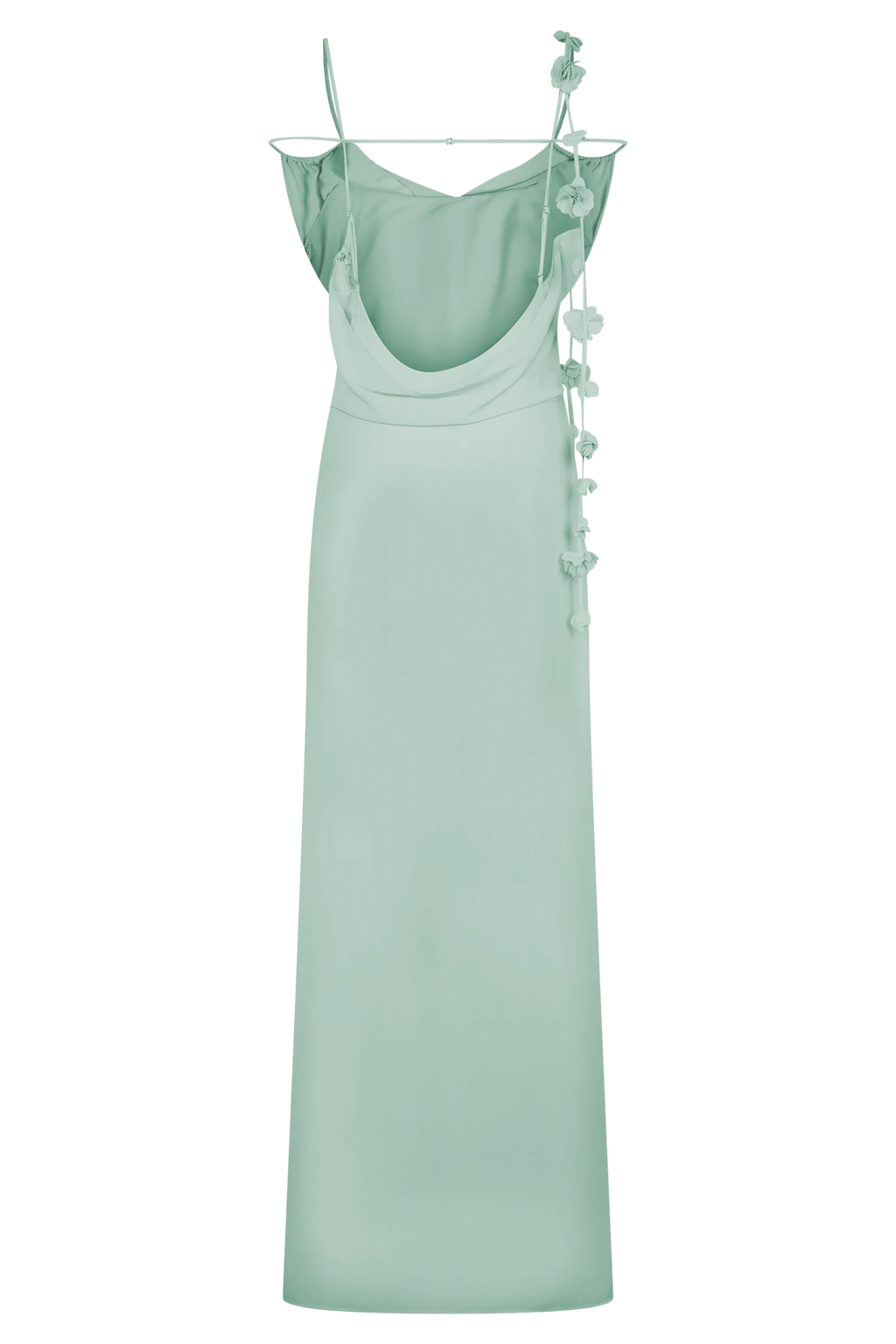 Rosalie Floral Chiffon Maxi Dress - Lagoon