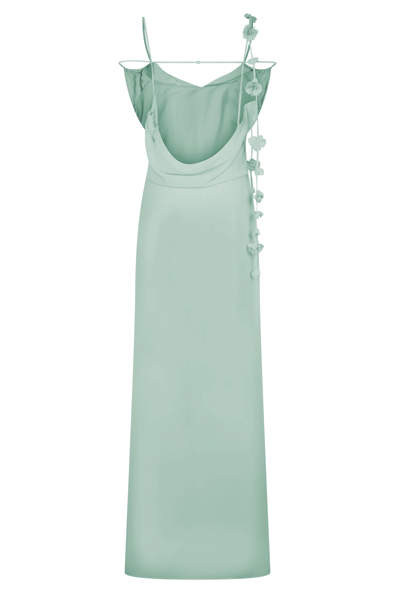 Rosalie Floral Chiffon Maxi Dress - Lagoon