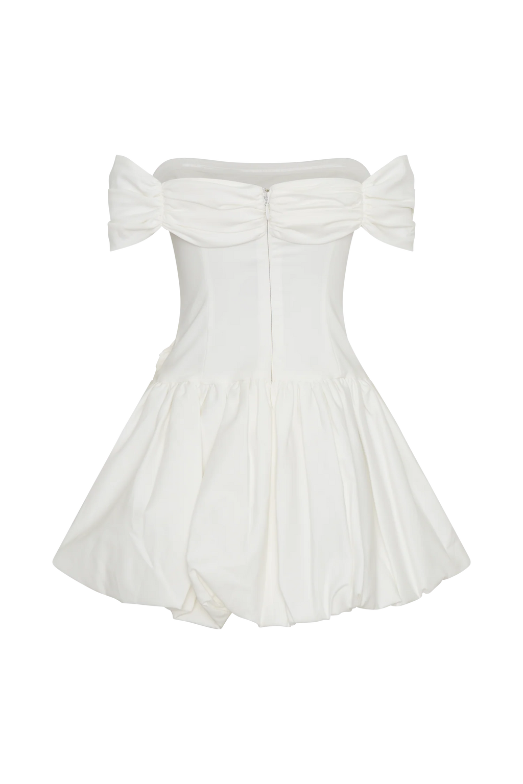Giovanna Off Shoulder Mini Dress - White