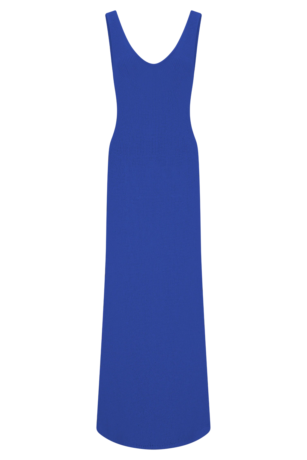 Ari Tape Yarn Knit Maxi Dress - Cobalt Blue
