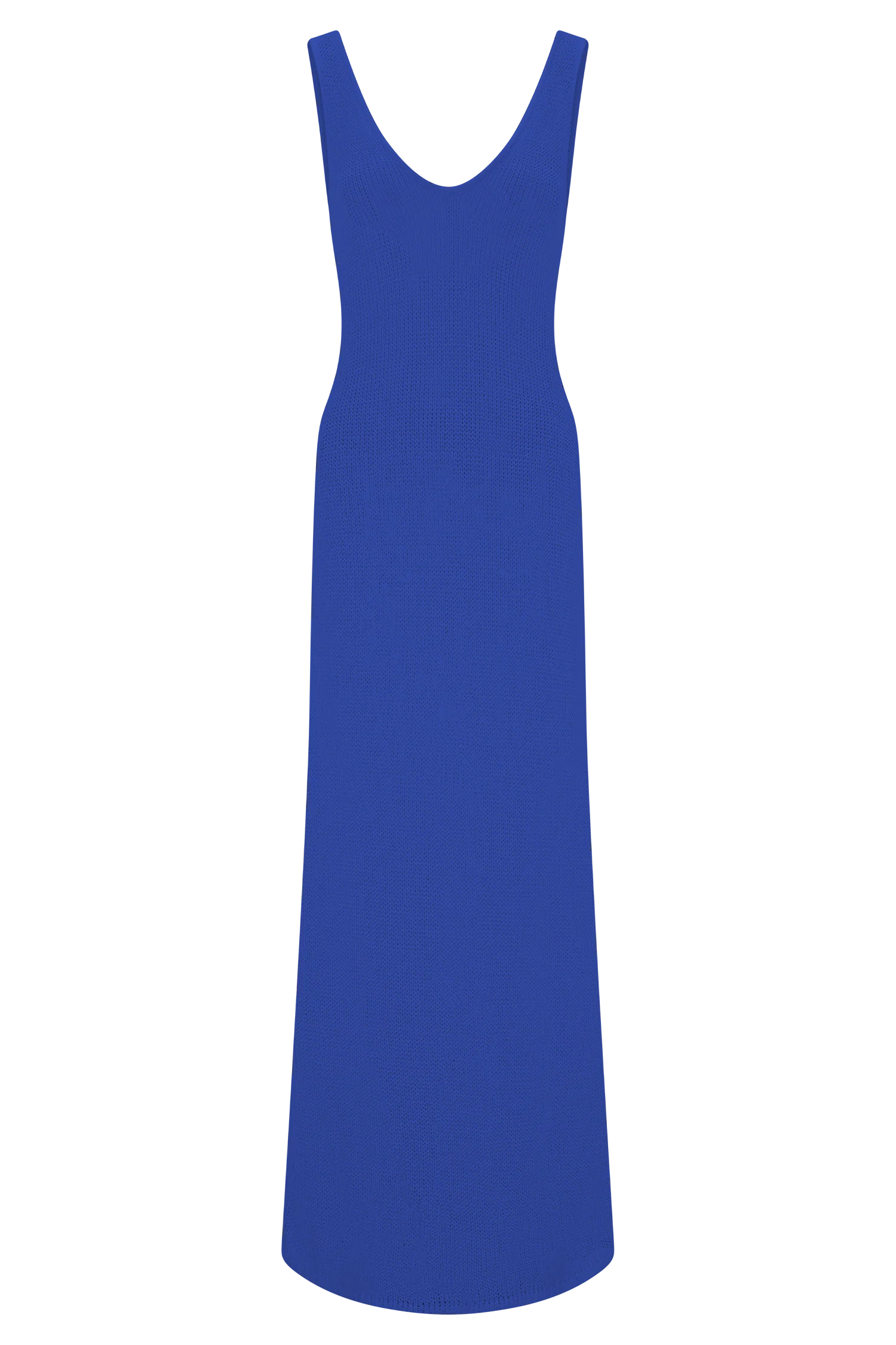 Ari Tape Yarn Knit Maxi Dress - Cobalt Blue