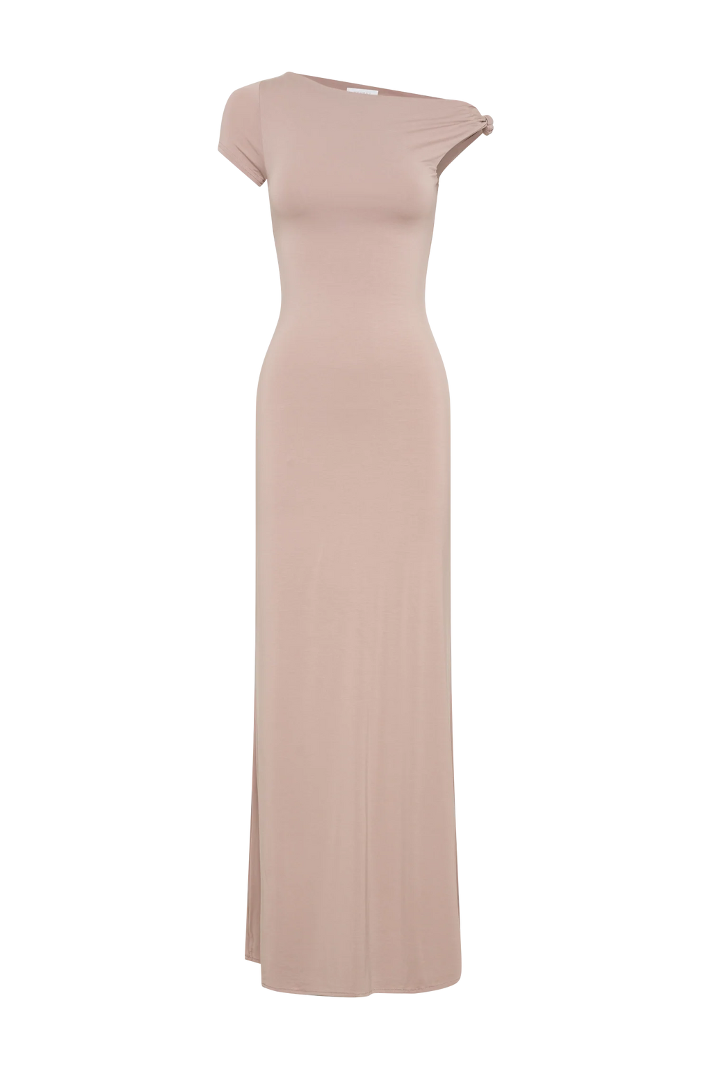 Tamsin Short Sleeve Modal Maxi Dress - Mushroom