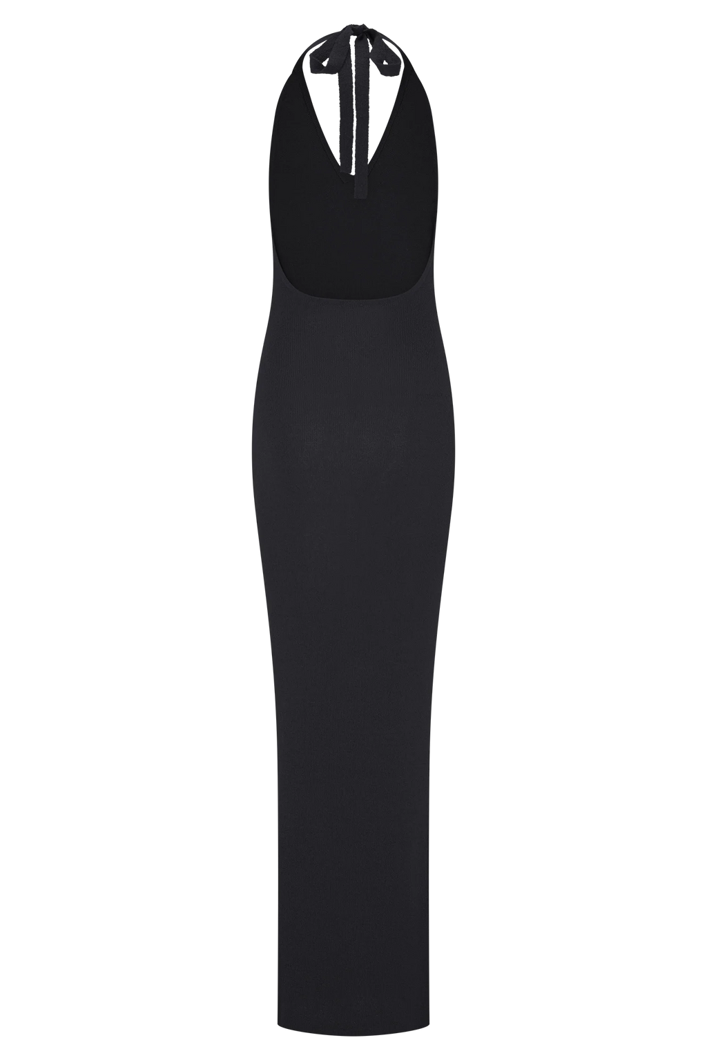 Ayella Cowl Knit Maxi Dress - Black