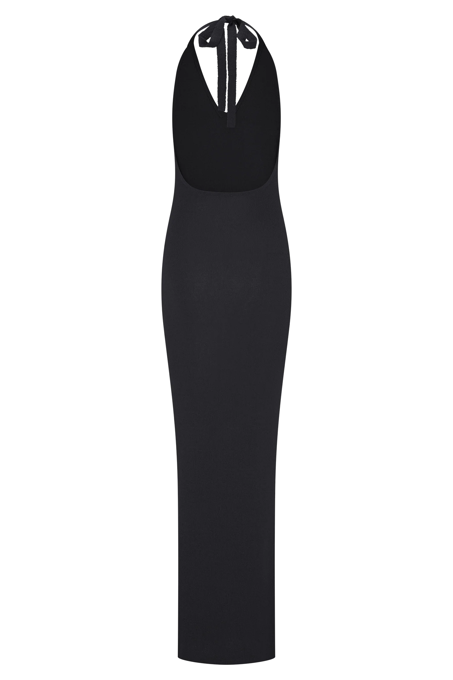 Ayella Cowl Knit Maxi Dress - Black