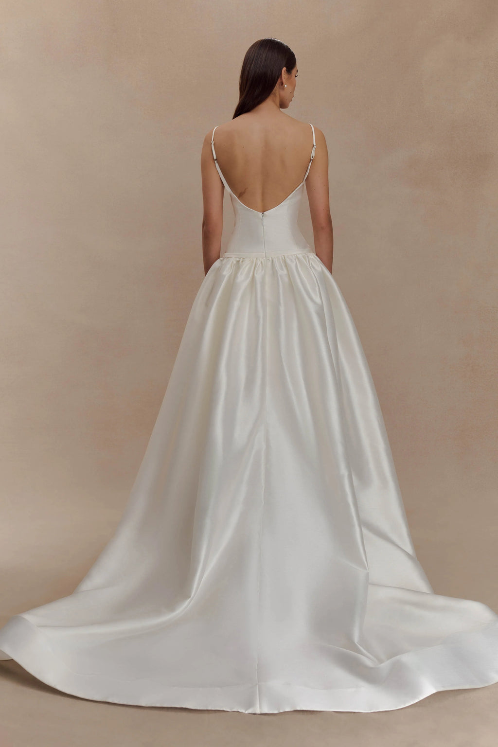 Carol Taffeta Maxi Gown - Ivory