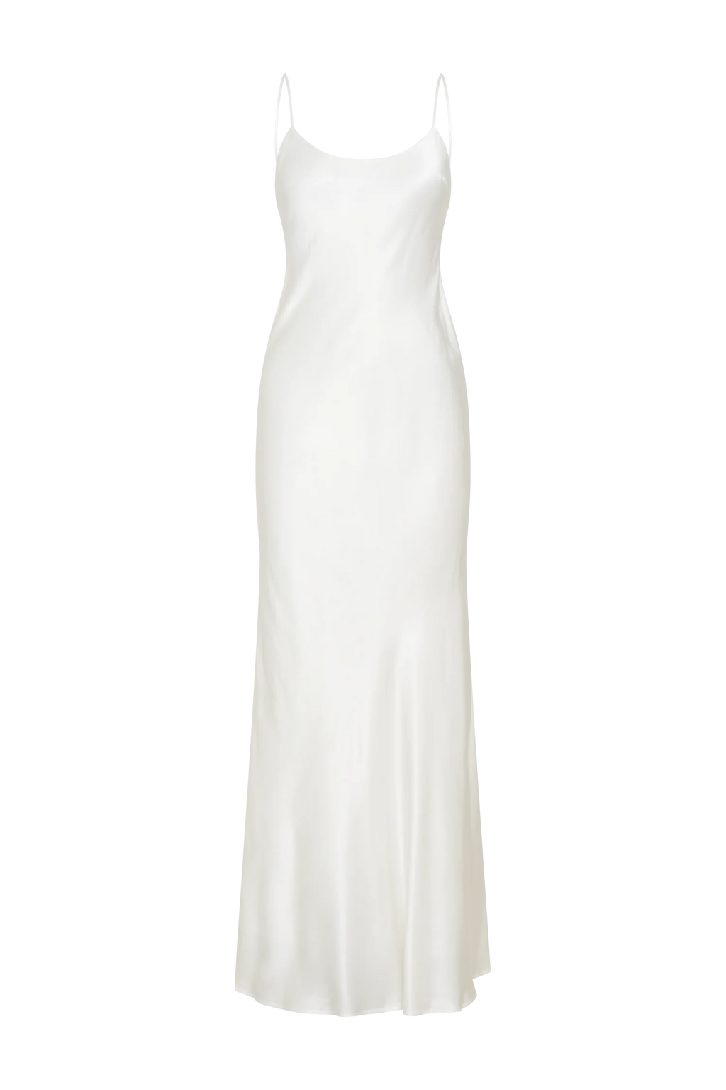 Kailey Low Back Maxi Dress With Bow Train - White
