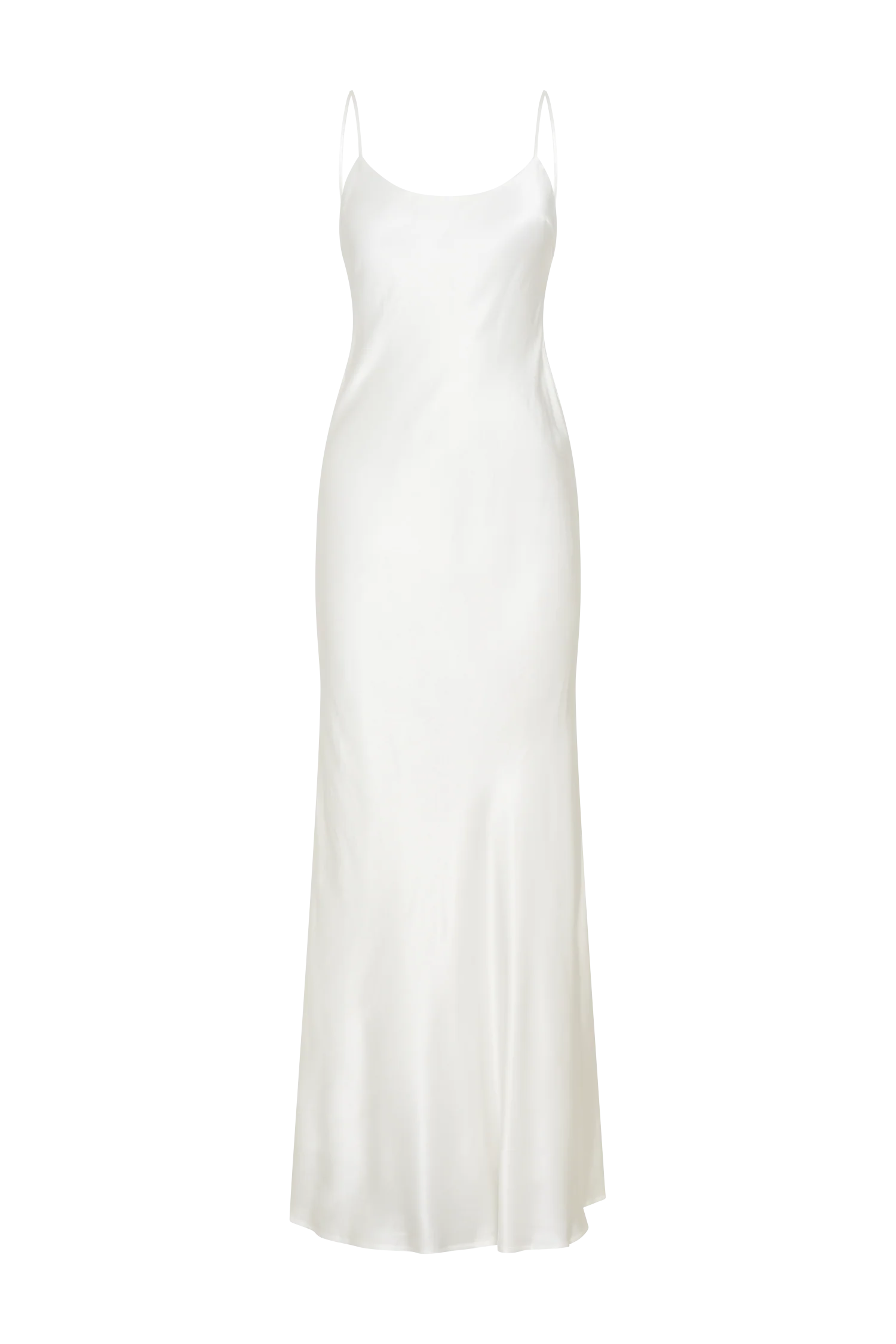 Kailey Low Back Maxi Dress With Bow Train - White