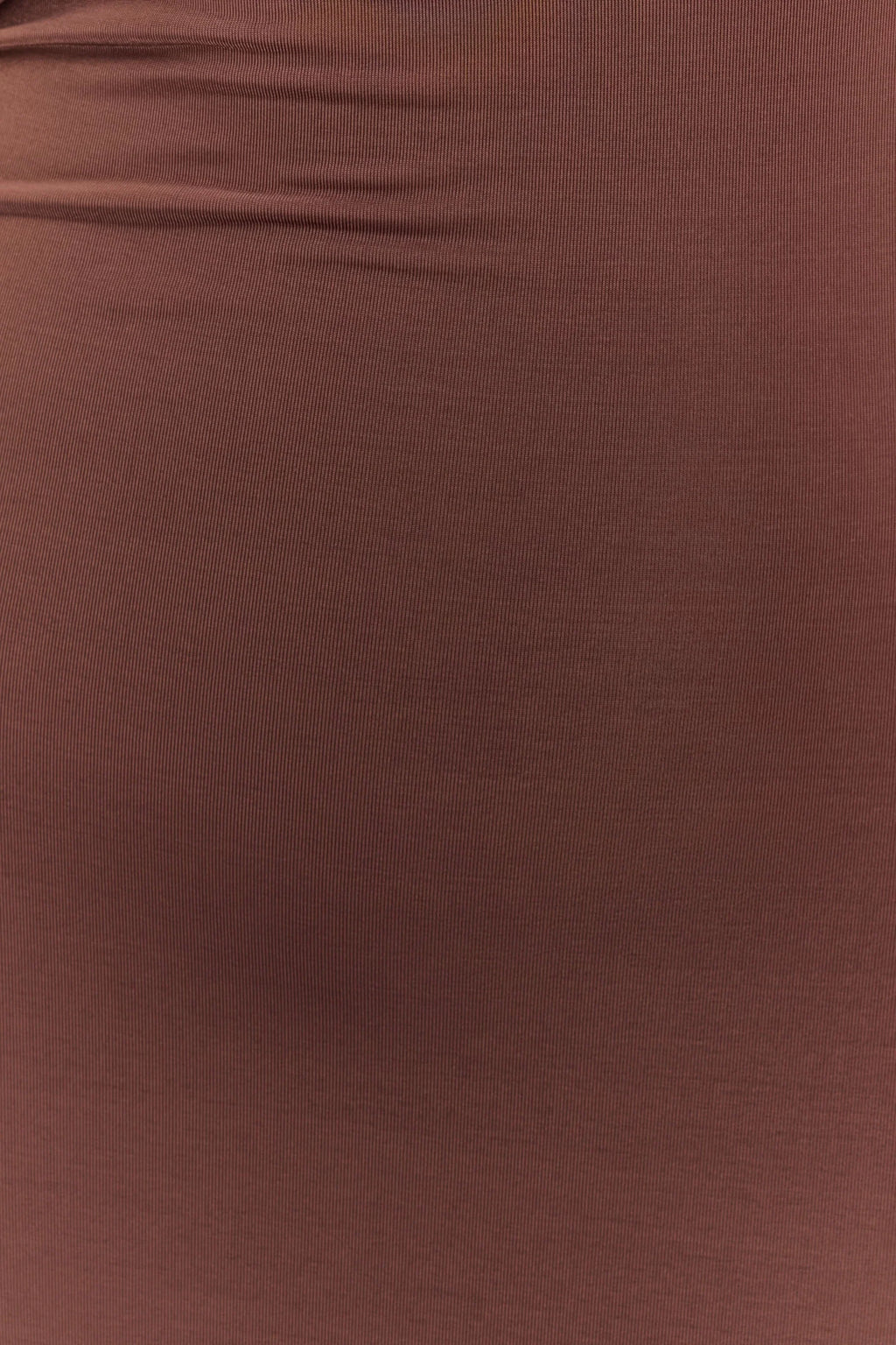 Ashford Asymmetrical Slinky Maxi Dress - Chocolate