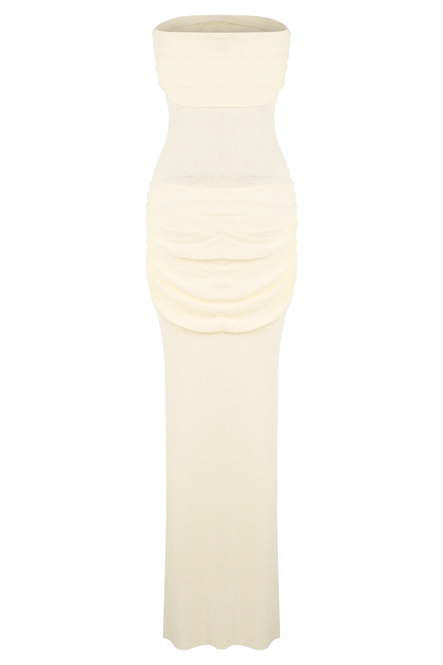 Elora Strapless Knit Maxi Dress - Ivory