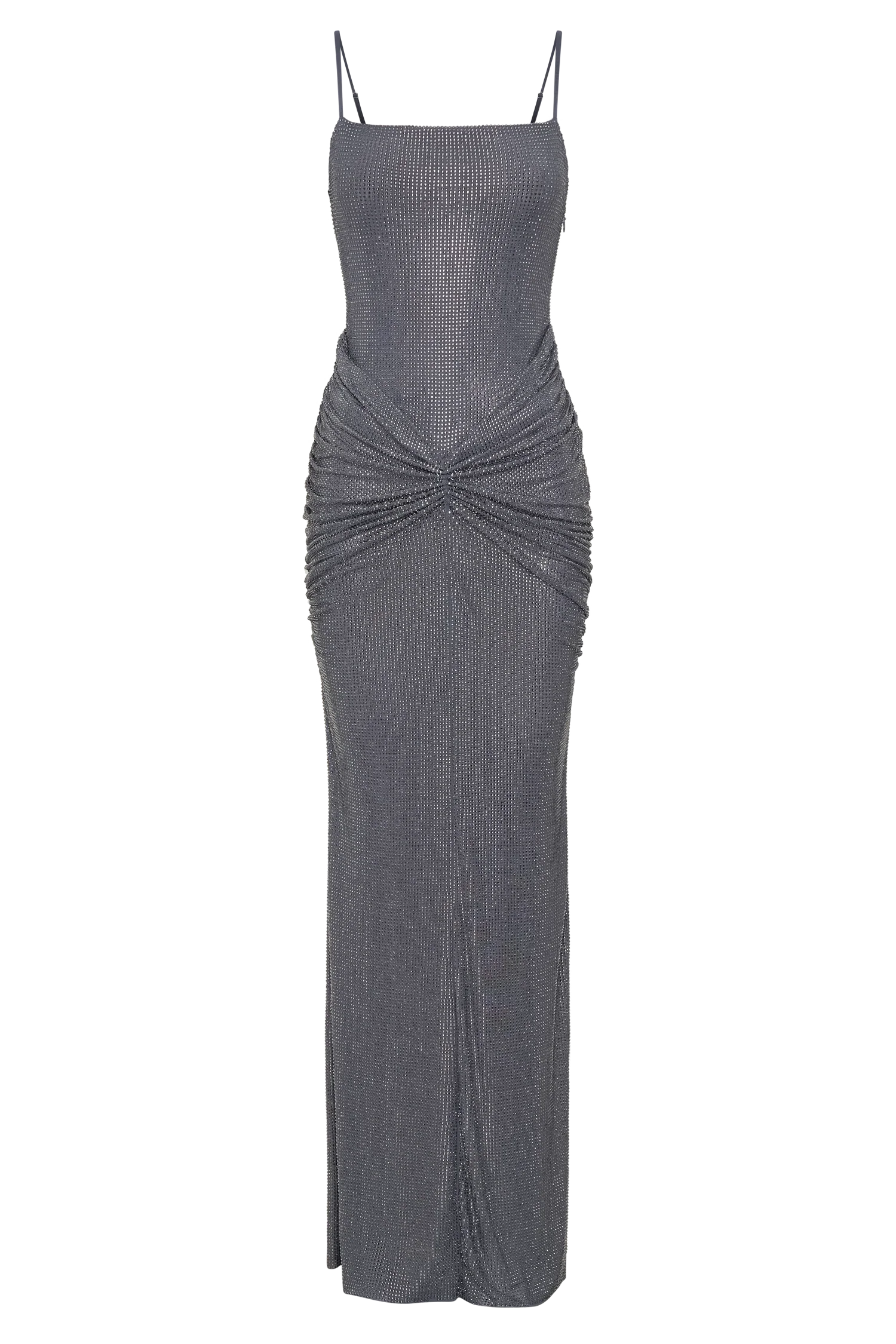 Roisin Diamante Maxi Dress - Gunmetal