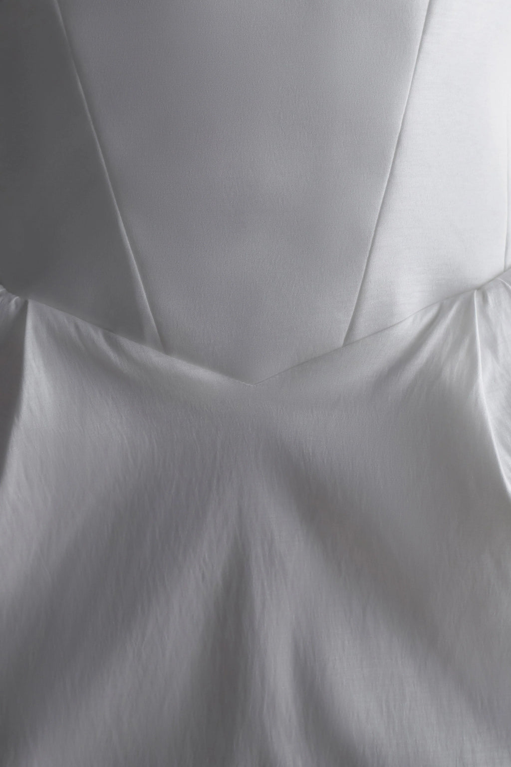 Suzette Taffeta Bow Mini Dress - White