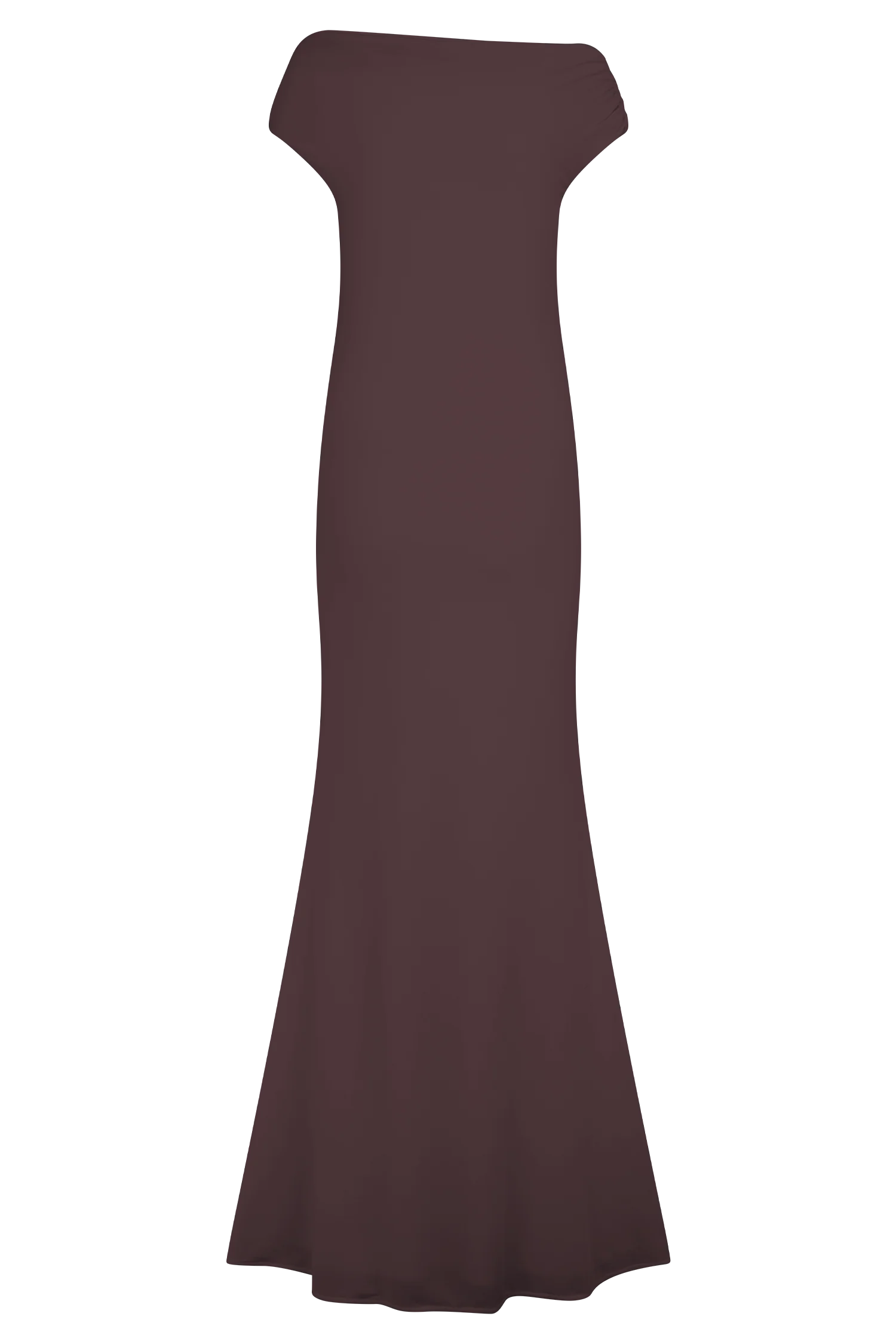 Kinsley Slinky Maxi Dress With Hardware - Chocolate