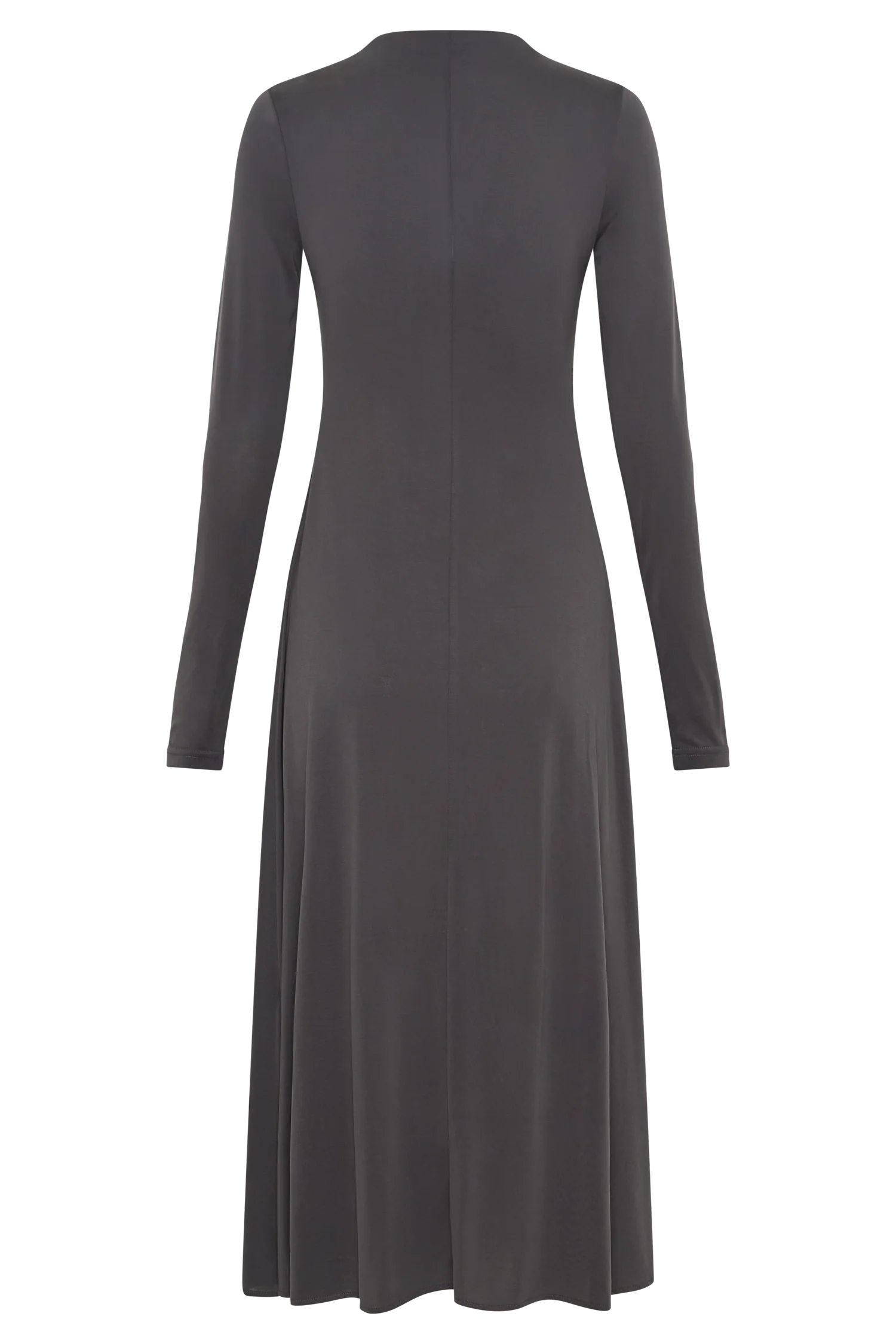 Anders Peached Jersey Midi Dress - Charcoal