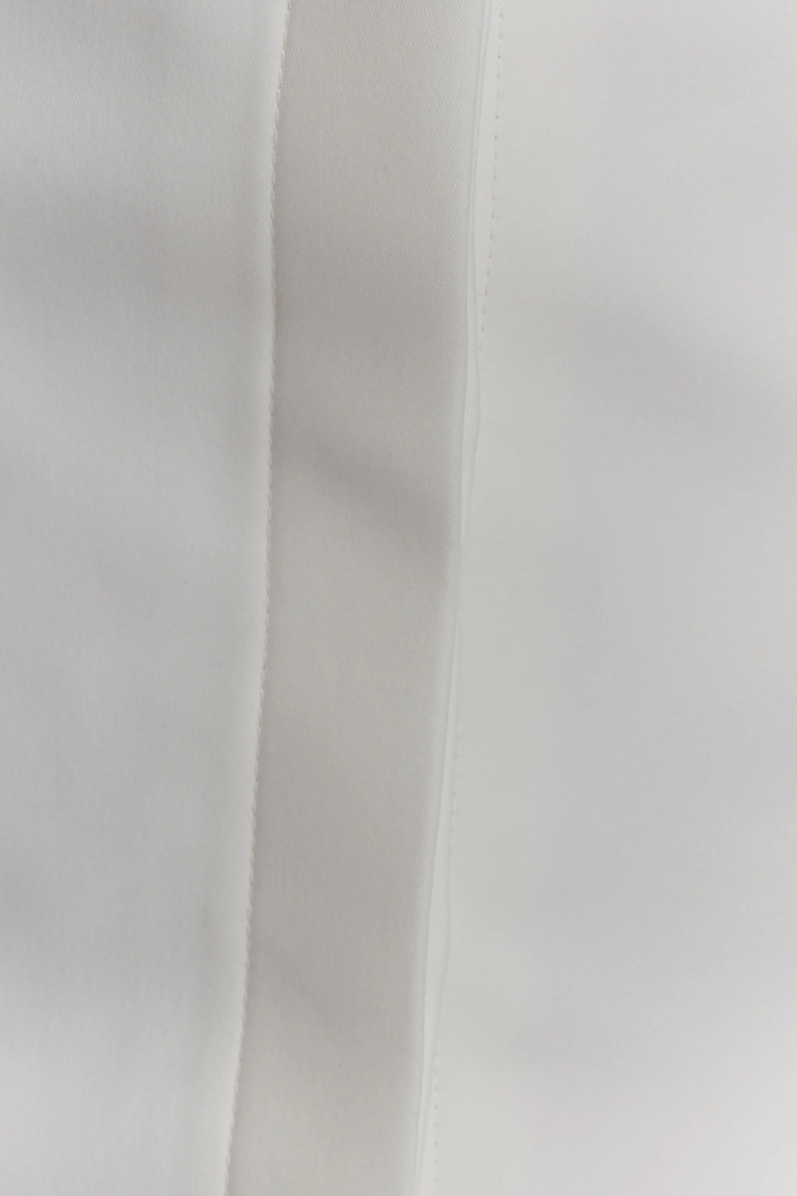 Carina Peplum Cotton Shirt Dress - White
