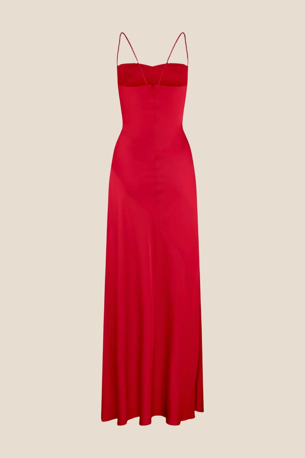 Spaghetti Straps Aqua Long Dress with Slit