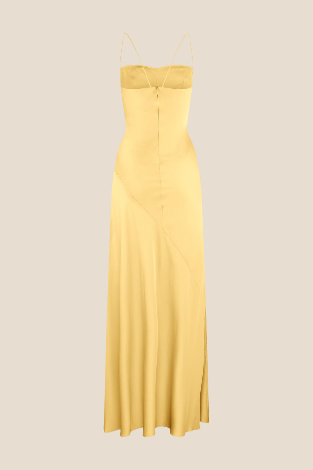 Spaghetti Straps Aqua Long Dress with Slit